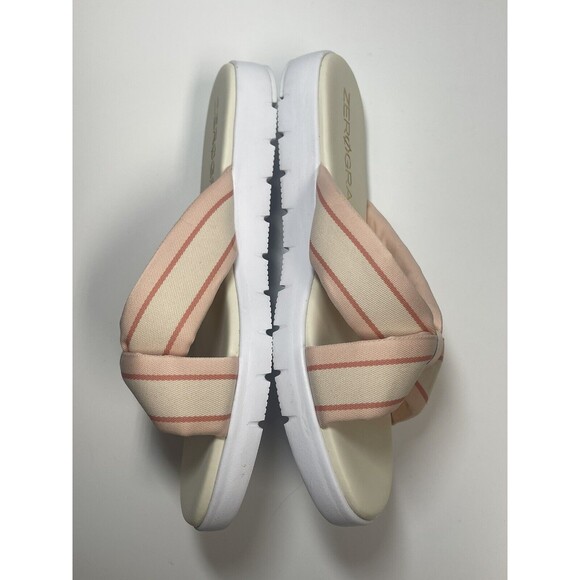 Cole Haan Zero grand Slide Sandals In Birds Peach Whip Sz 9 New - Picture 5 of 11